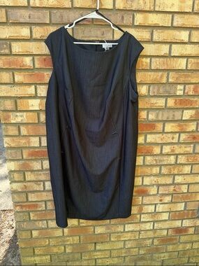 Calvin Klein Black Sleeveless Sheath Dress